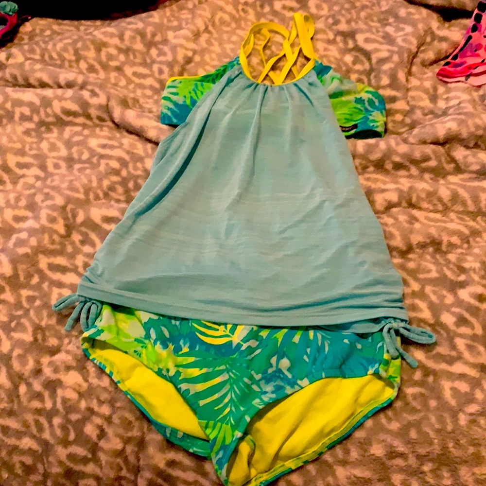 Neon bathing suit